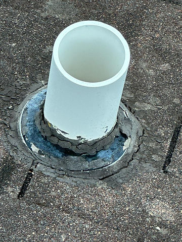 Used - Rotten Pipe Boot Flashing that was found by G and Bros Roofing