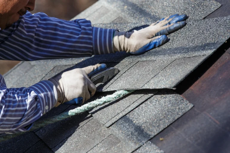 Used - Close up of contractor using roofing tools
