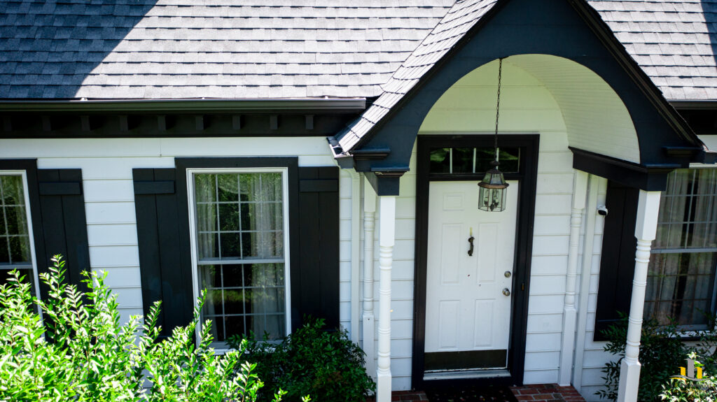 Used - Completed gutter and downspout installation in Salisbury, MD, for Sarah Jamell. Used - custom black seamless gutters for a sleek, durable upgrade installed by G and Bros Roofing LLC.