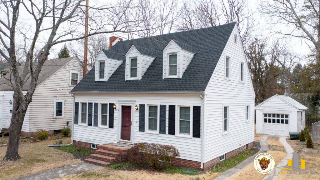 Used - G and Bros Roofing completed an insurance roof replacement for Rebecca Grady at 227 Middle Boulevard, Salisbury MD, using GAF Timberline HDZ Charcoal shingles.