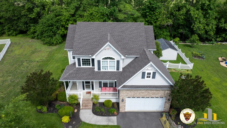 Used - G and Bros Roofing completed an insurance claim roof replacement for Adam and Rachele Manning at 146 Nina Lane, Fruitland MD, using GAF Timberline HDZ Mission Brown shingles.