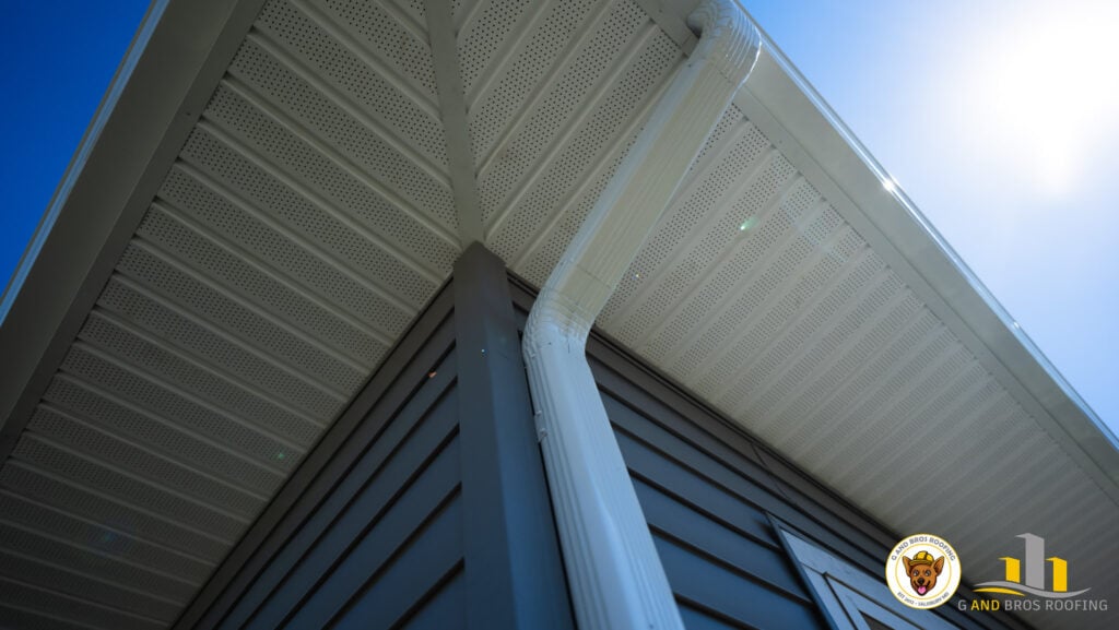 Used - G and Bros Roofing installed new gutters and downspouts at Red Oak Carwash & Laundry in Salisbury, MD. This commercial gutter system improves drainage and protects the property from water damage.