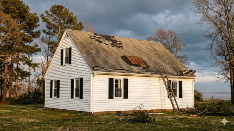 Used - Eastern Shore Maryland Home with Storm-Damaged Roof Awaiting Insurance Inspection