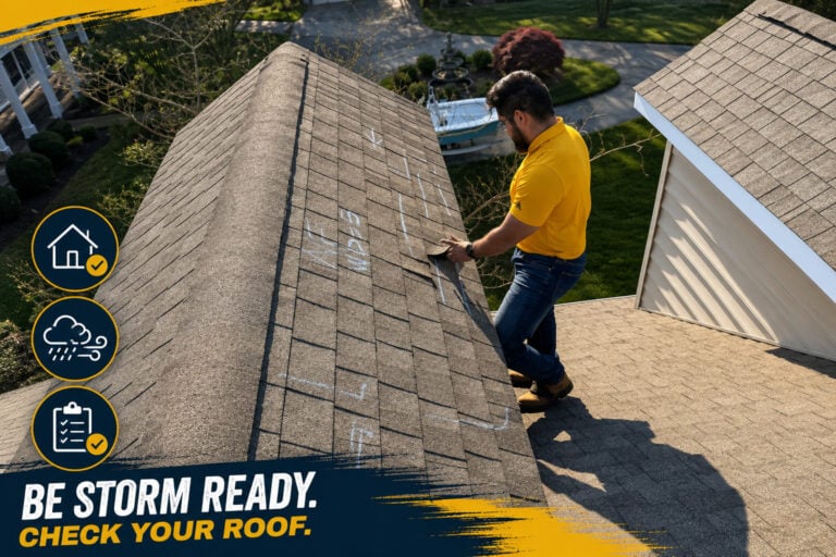 Used - G and Bros roof inspection on an architectural shingle roof before hurricane season on Maryland’s Eastern Shore